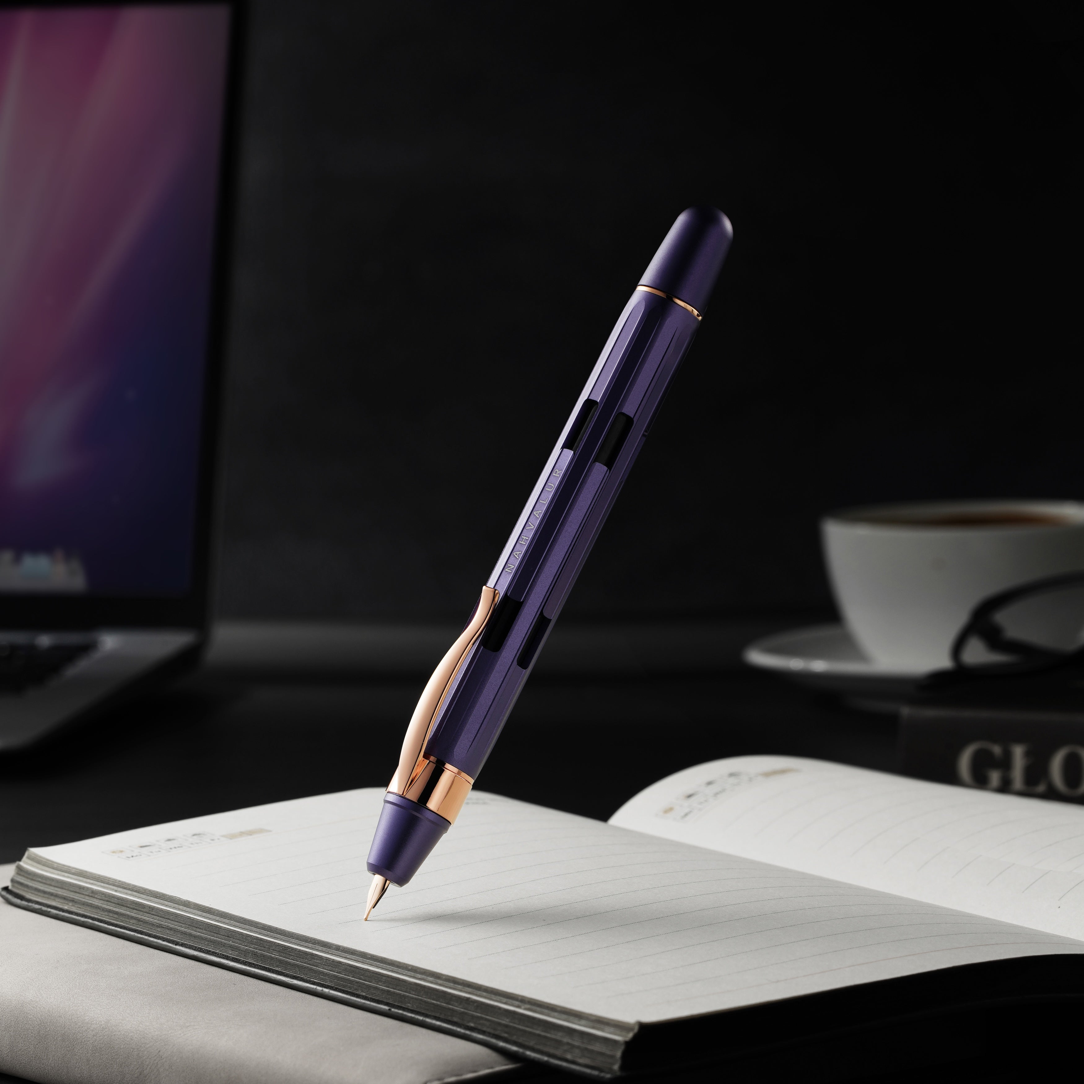 Nahvalur Eclipse Hepatizon Rose Gold Fountain Pen | Nahvalur