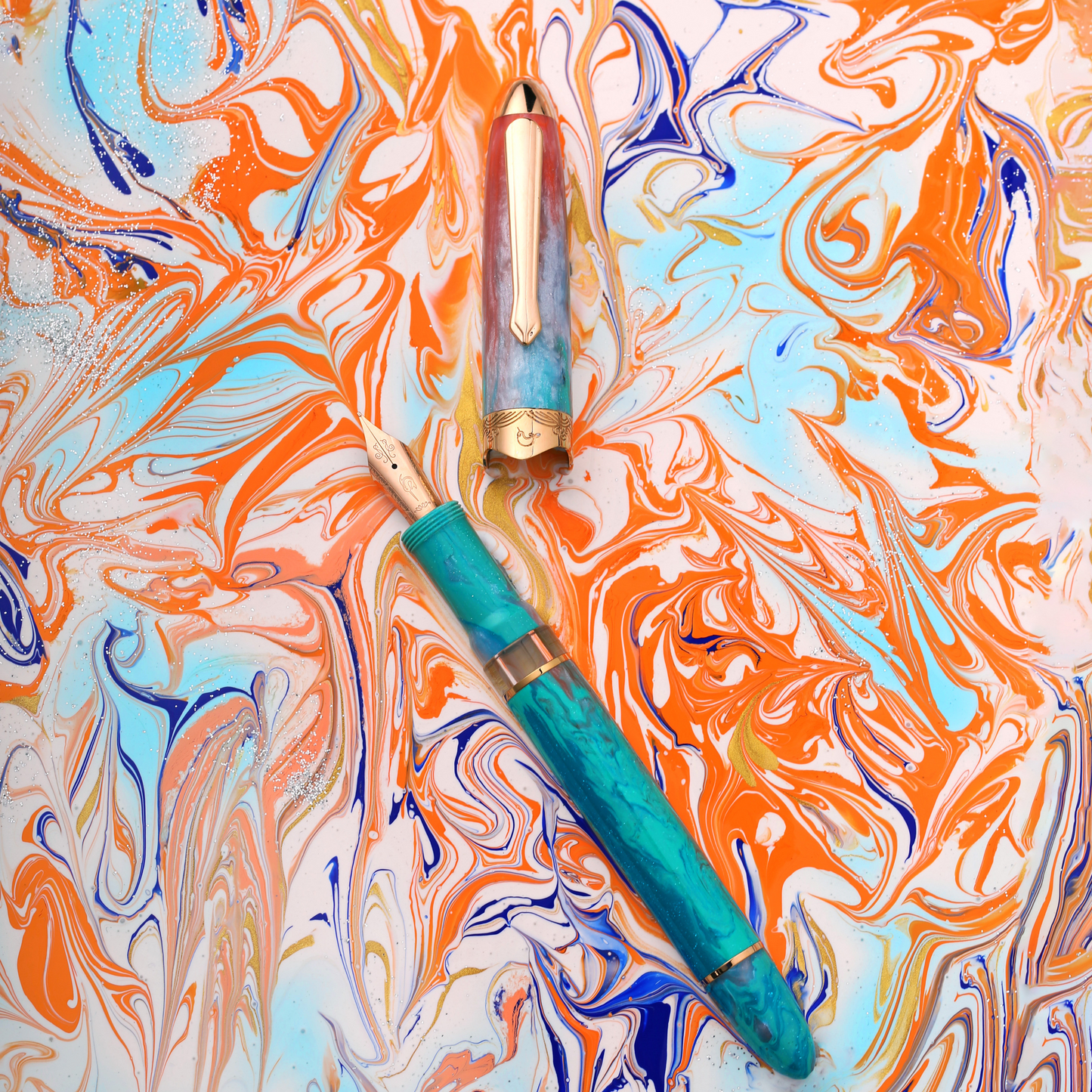 Nahvalur-Horizon-Dawn-Fountain-Pen-Cap-Off