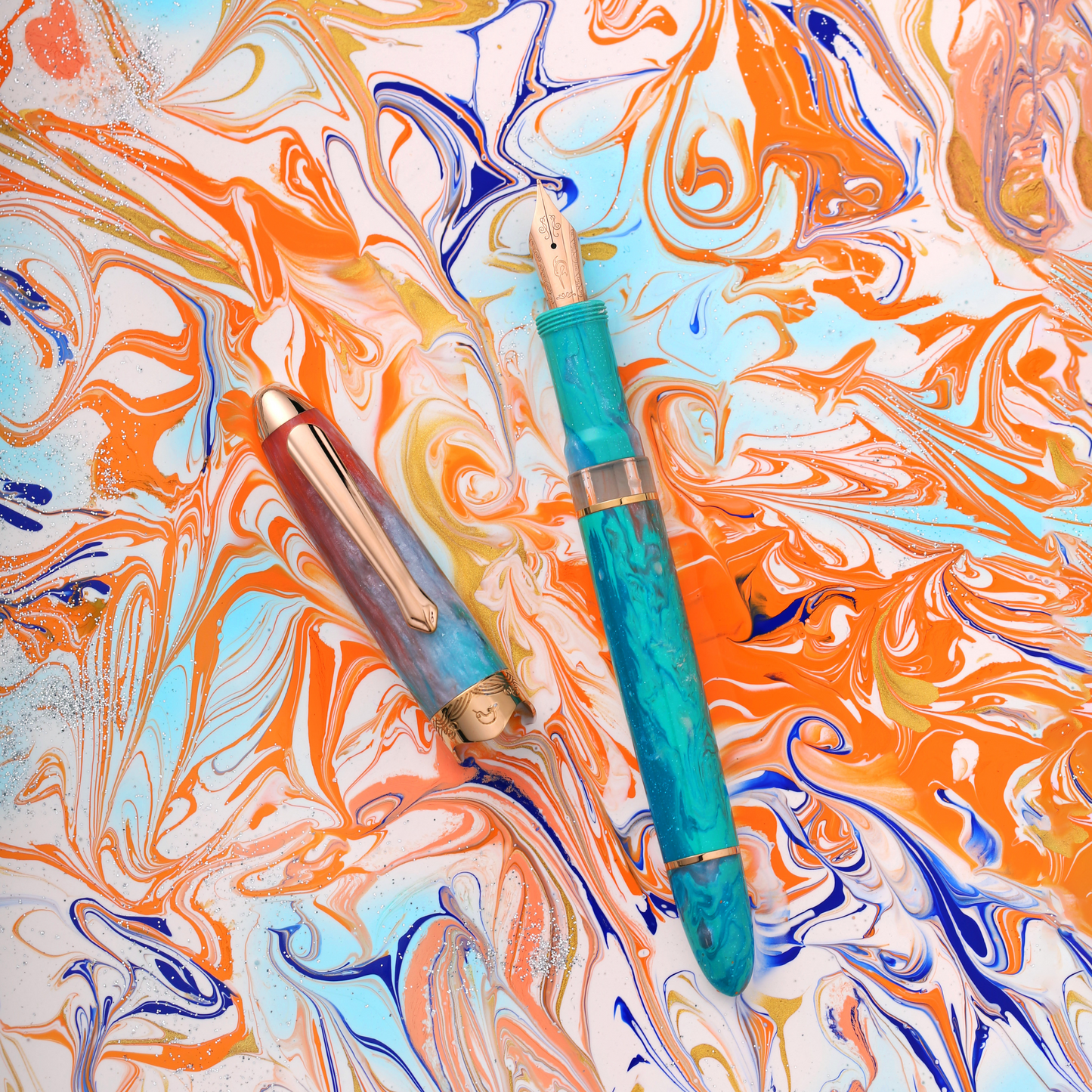 Nahvalur-Horizon-Dawn-Fountain-Pen-Cap-Off-3