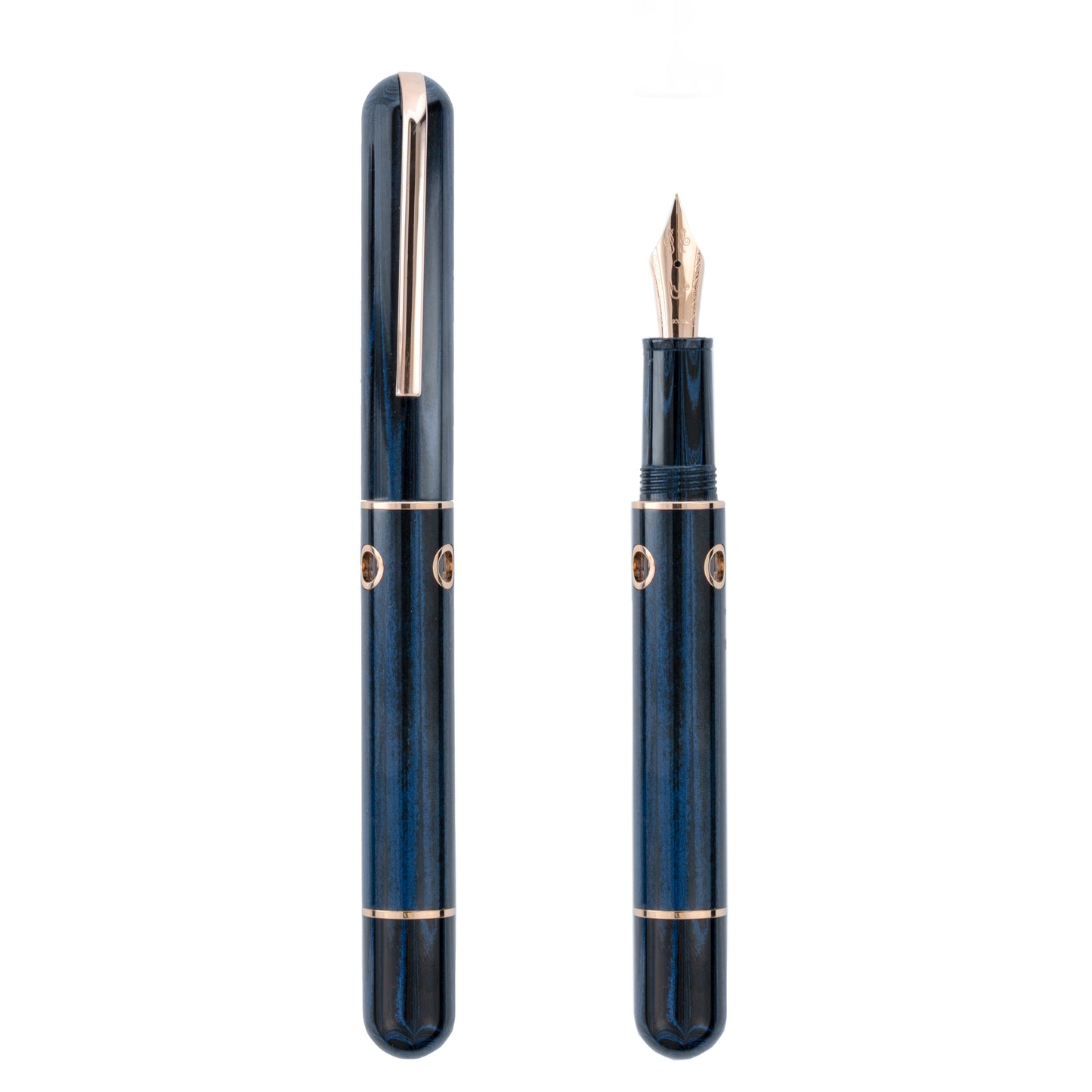 Nahvalur Nautilus Maylandia Blue Ebonite Fountain Pen
