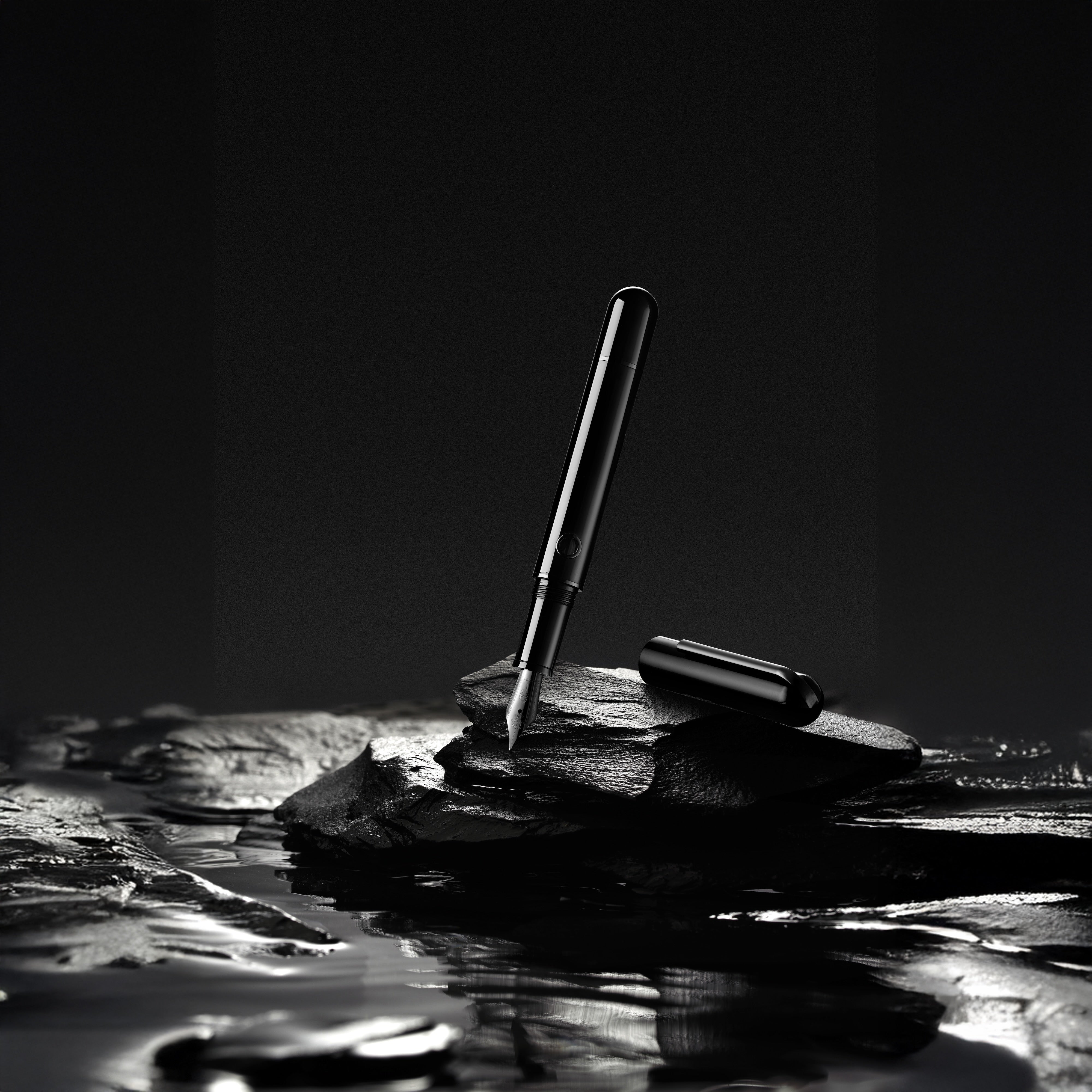 Nahvalur Nautilus Cephalopod Black Ebonite Fountain Pen