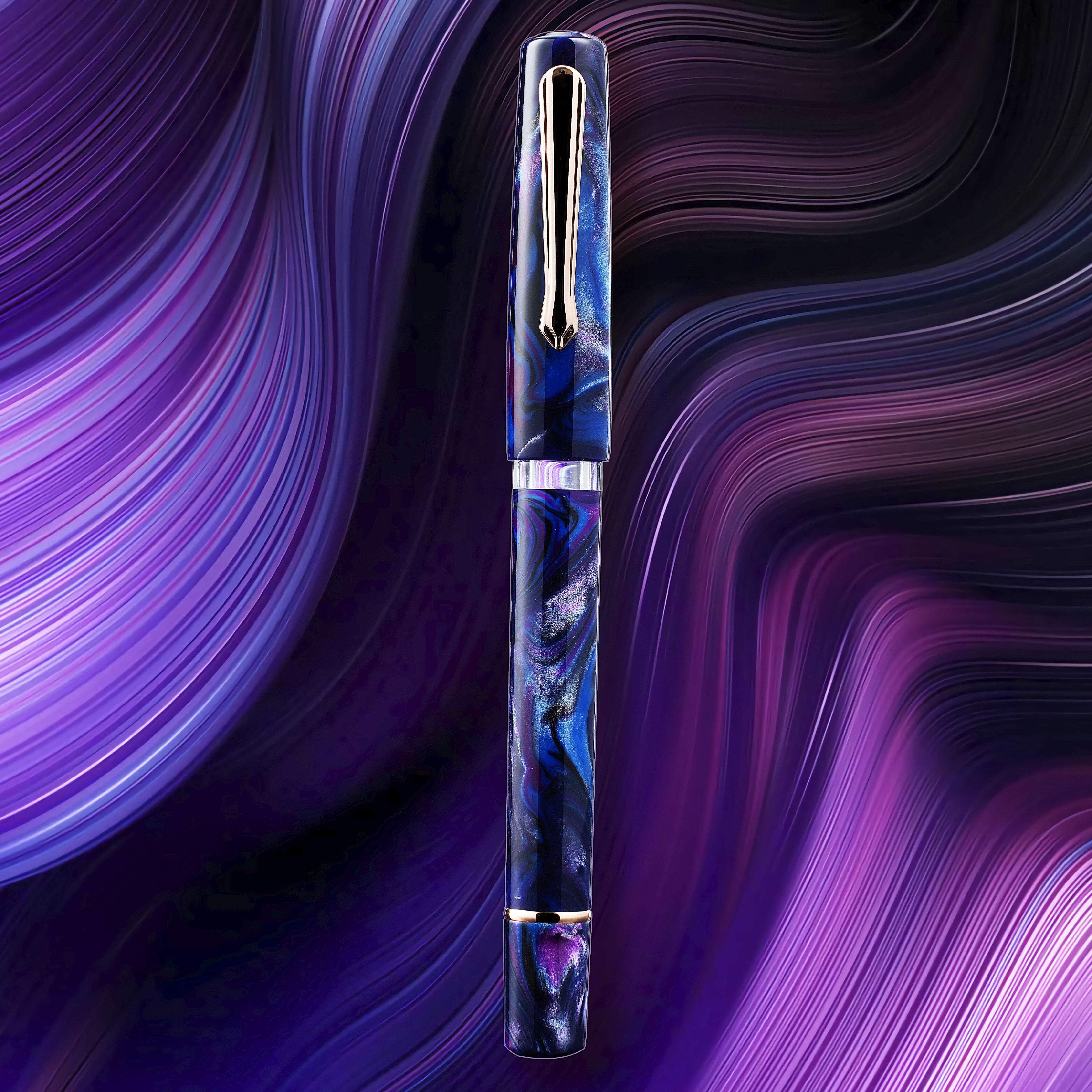 Nahvalur Schuylkill Cichlid Purple Fountain Pen | Nahvalur