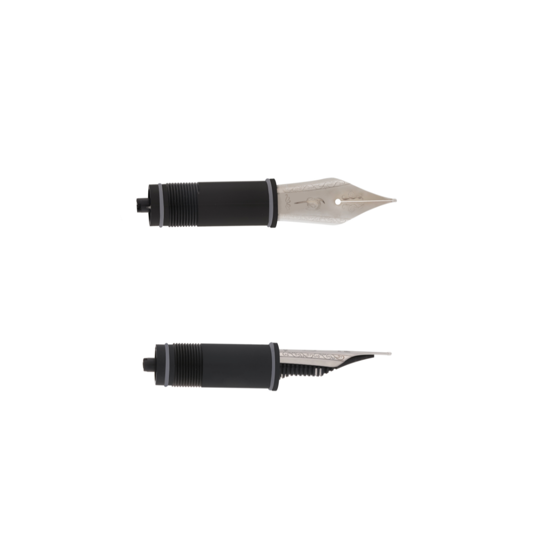 Nahvalur Stainless Steel Plastic Feed Silver Fountain Pen Nib