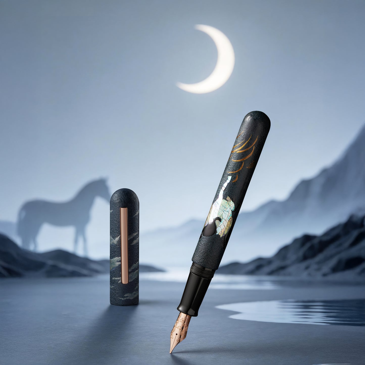 
                  
                    IKKAKU by Nahvalur 骏 Year of the Horse Urushi Fountain Pen
                  
                