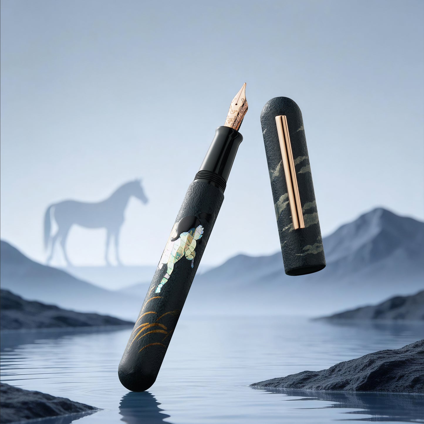 
                  
                    IKKAKU by Nahvalur 骏 Year of the Horse Urushi Fountain Pen
                  
                
