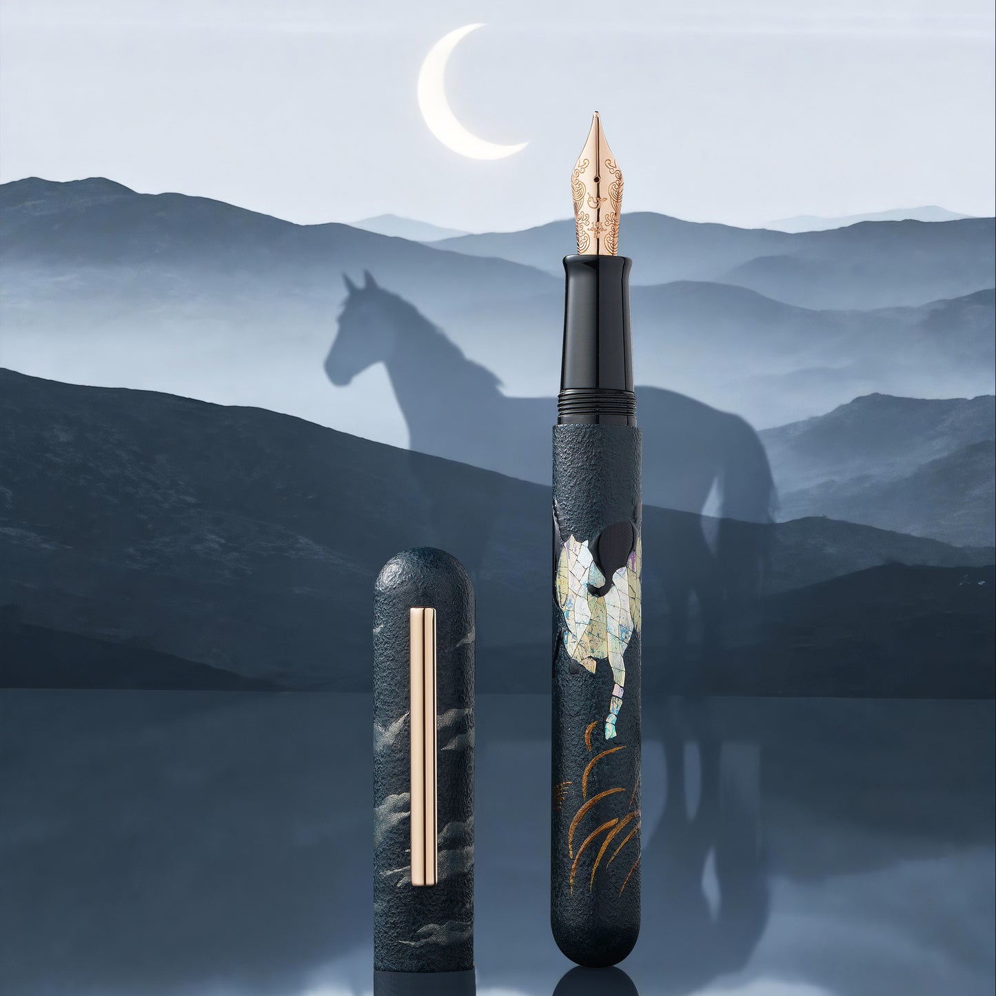 
                  
                    IKKAKU by Nahvalur 骏 Year of the Horse Urushi Fountain Pen
                  
                