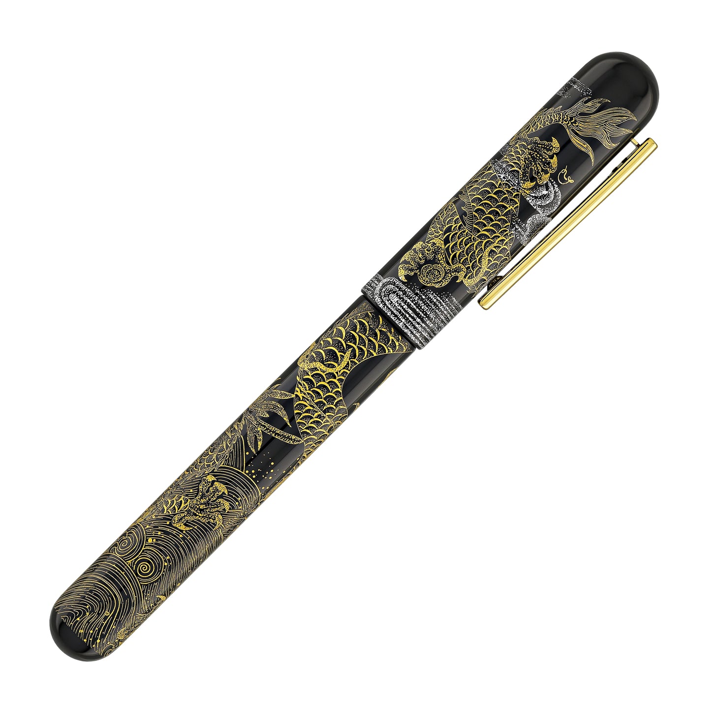 
                  
                    IKKAKU by Nahvalur 盘龙 Pan-Long (Coiling Dragon) Urushi Chinkin Fountain Pen
                  
                