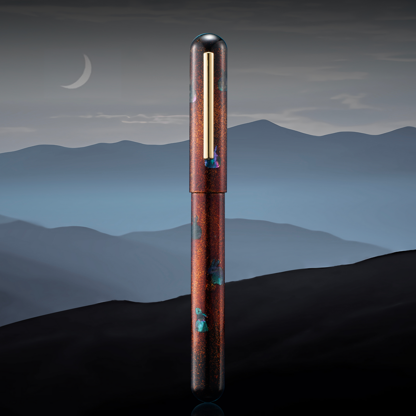 IKKAKU-by-Nahvalur-Yu-Tu-Jade-Rabbit-Urushi-Pen-Front