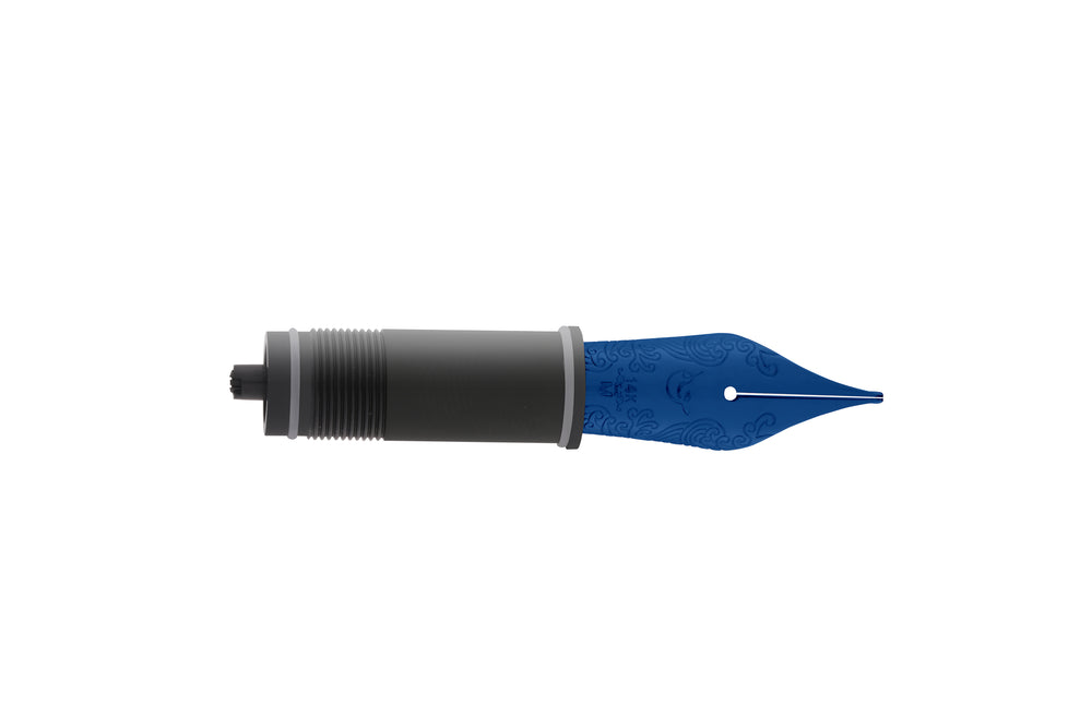 Nahvalur 14K Gold No.6 Fountain Pen Nib / Blue