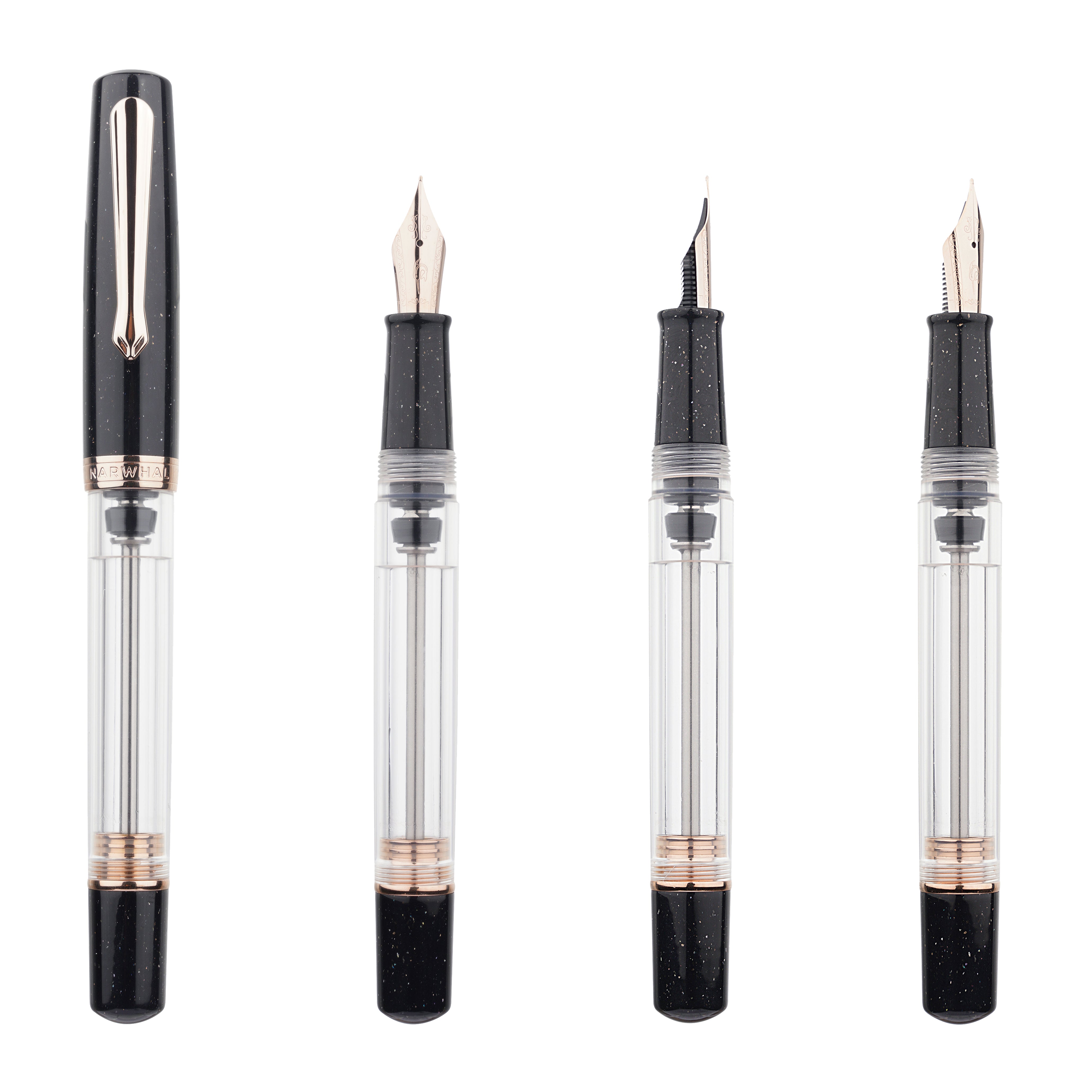 Nahvalur Original Plus Lovina Graphite Fountain Pen | Nahvalur