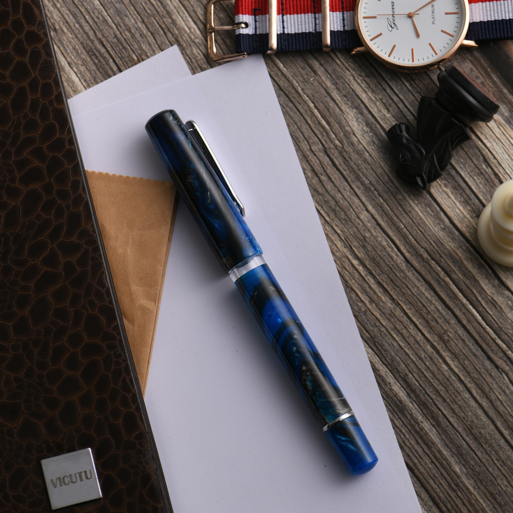 Nahvalur Schuylkill Marlin Blue Fountain Pen