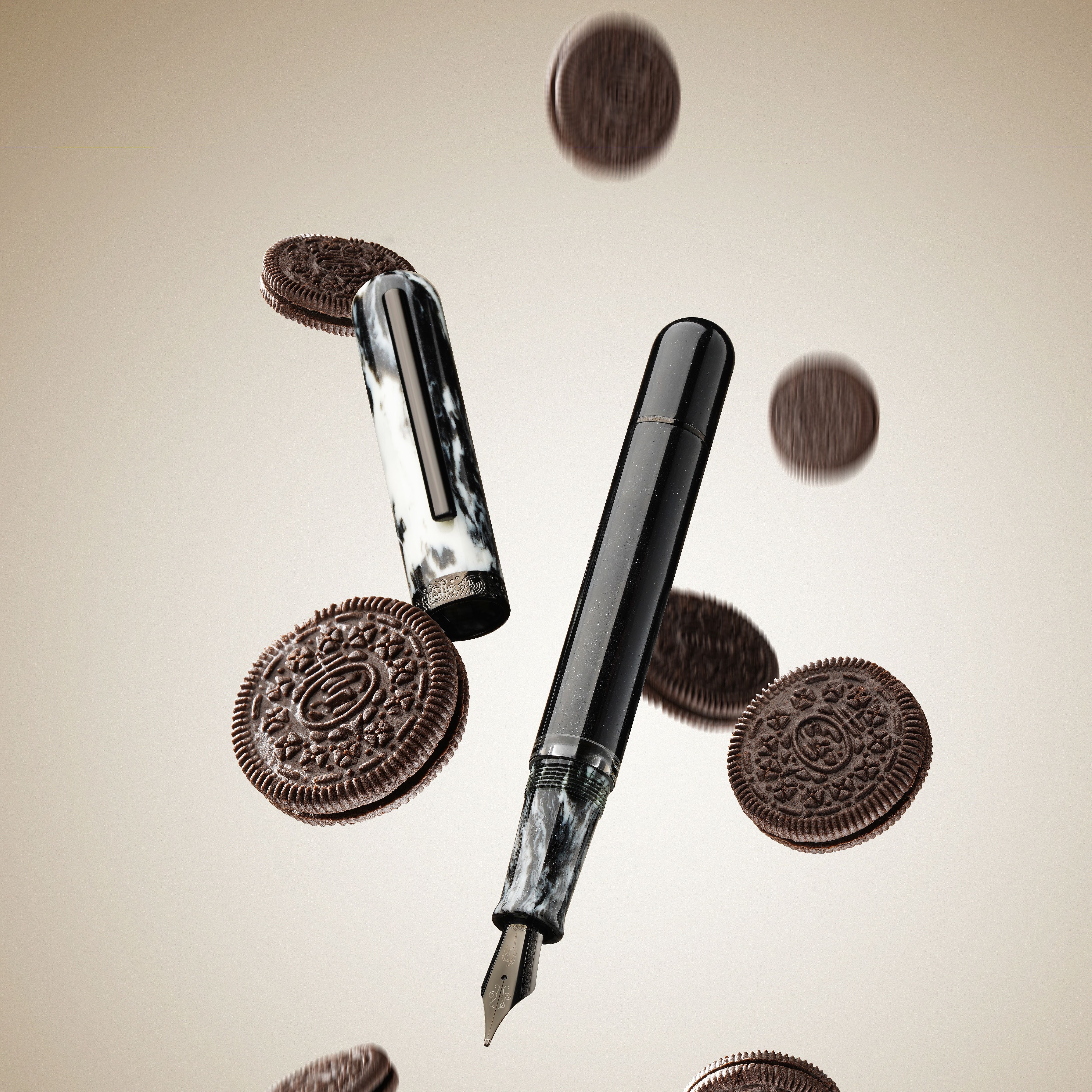 nahvalur Voyage クッキーアンドクリーム 中字 m Nahvalur Voyage Cookies & Cream Fountain Pen | Nahvalur