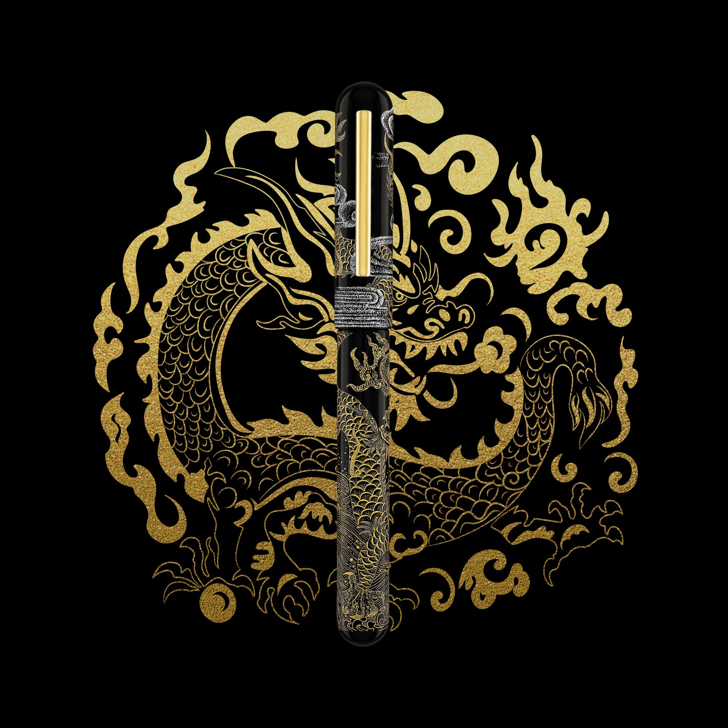 
                  
                    IKKAKU by Nahvalur 盘龙 Pan-Long (Coiling Dragon) Chinkin Pen
                  
                