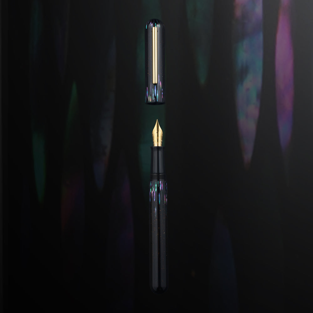 IKKAKU by Nahvalur 夜羽 Ye-Yu Urushi Raden Fountain Pen